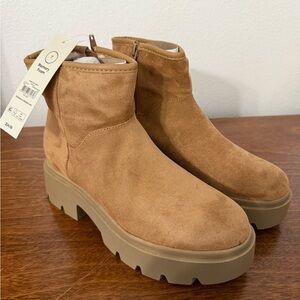 No Boundaries Tan Ankle Booties